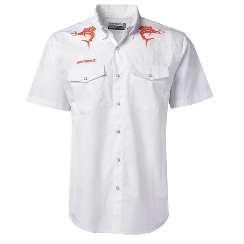 Magellan Outdoors FishGear Whataburger Pecos Marlin Burger Short Sleeve ShirtXXL